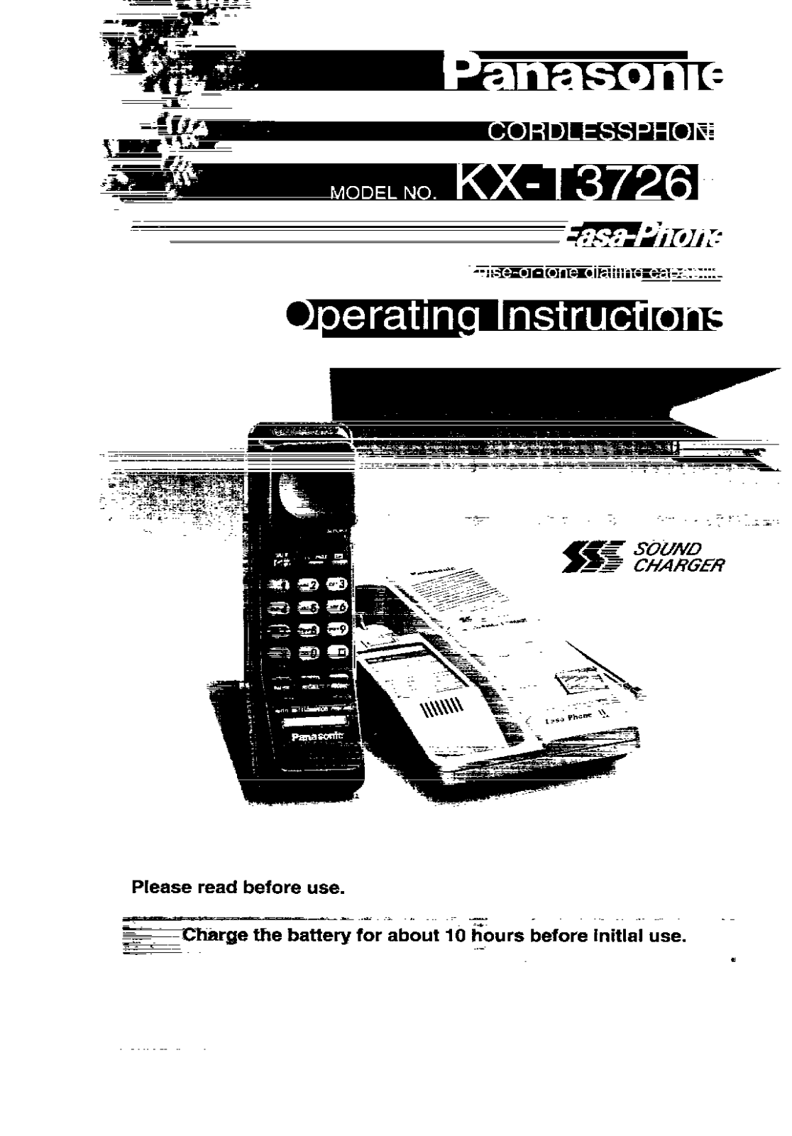 Panasonic KX-T3726E User Manual