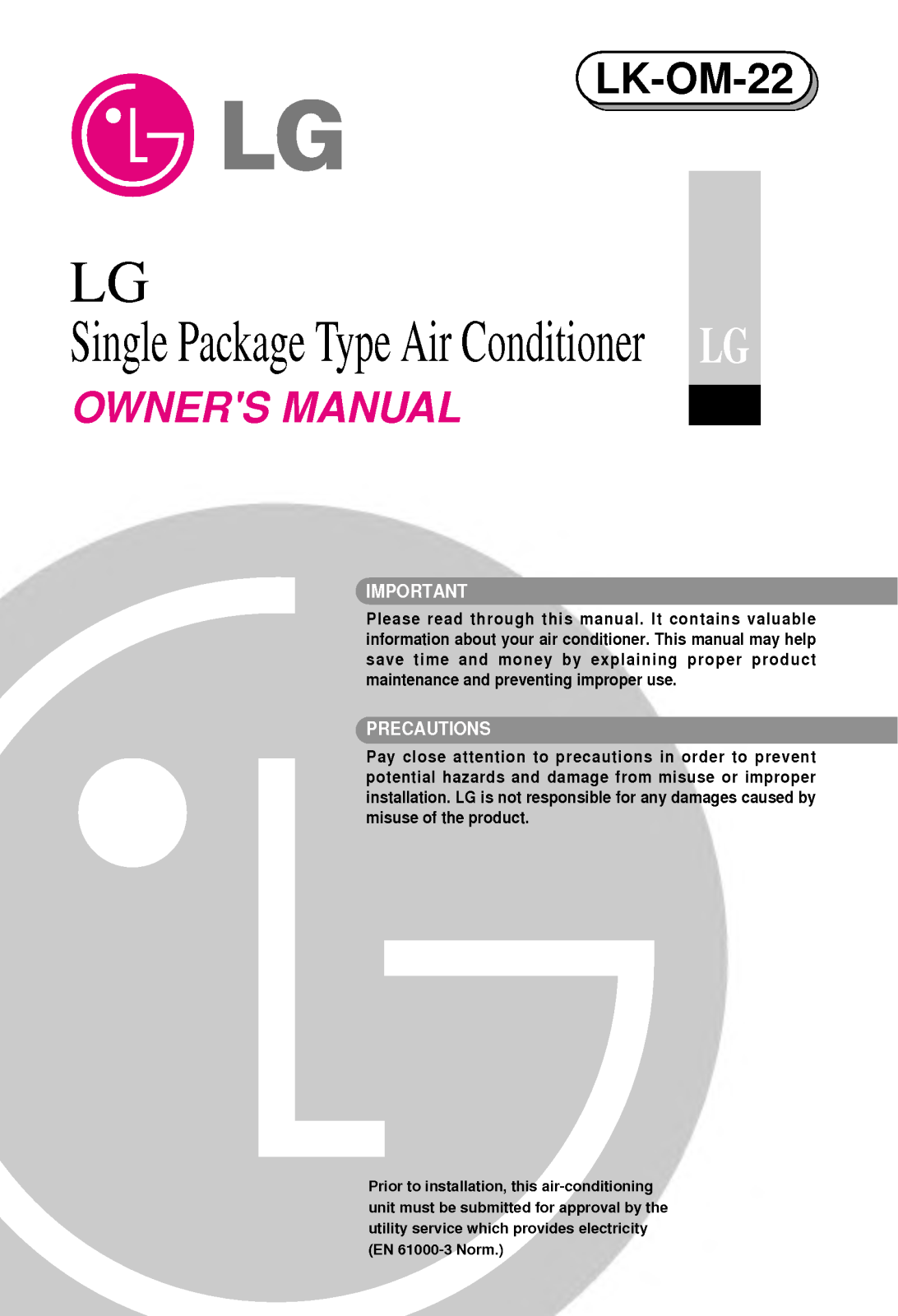 LG LK-0680CH User Manual