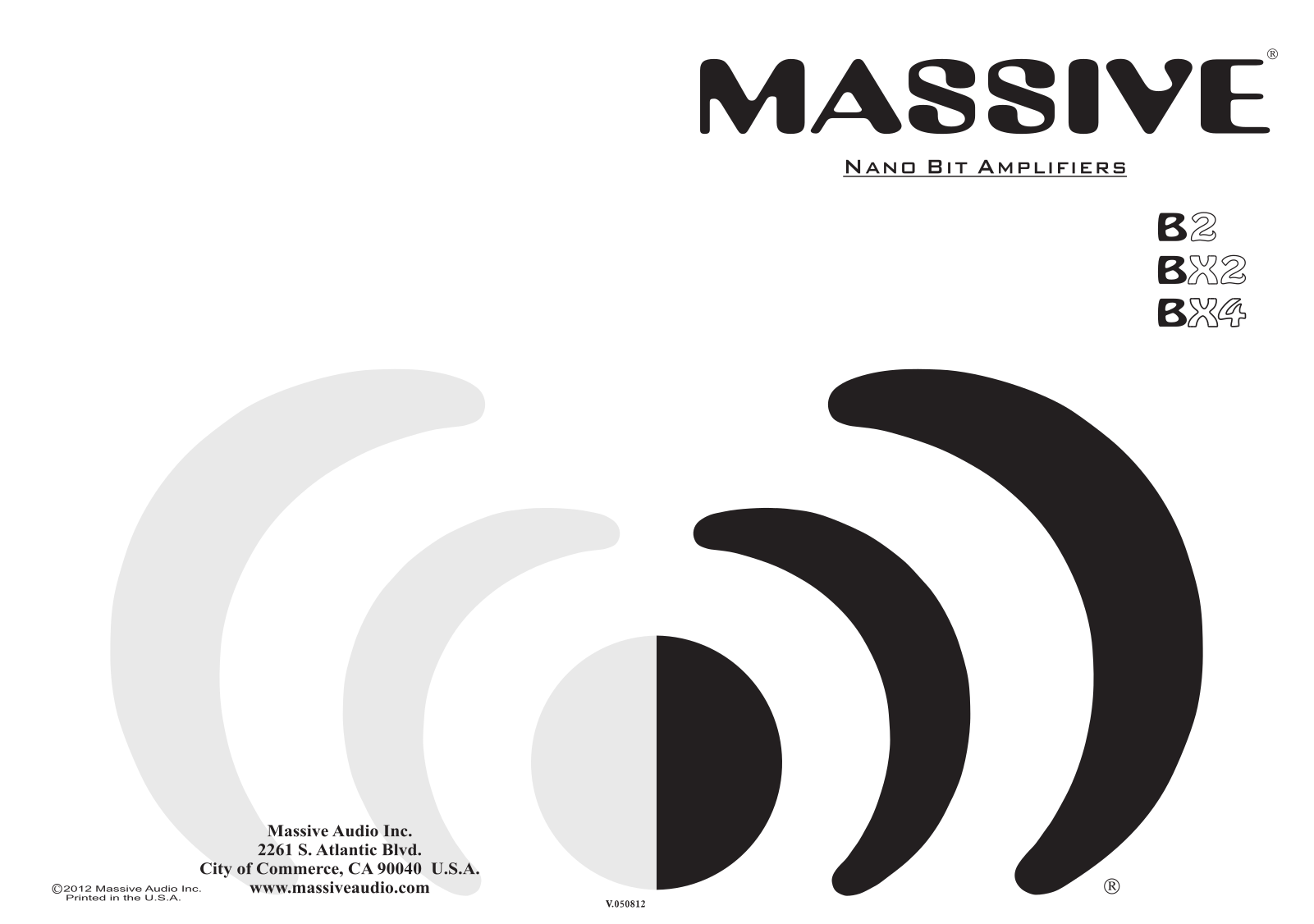 Massive Audio BX4, B2, BX2 Instruction Manual