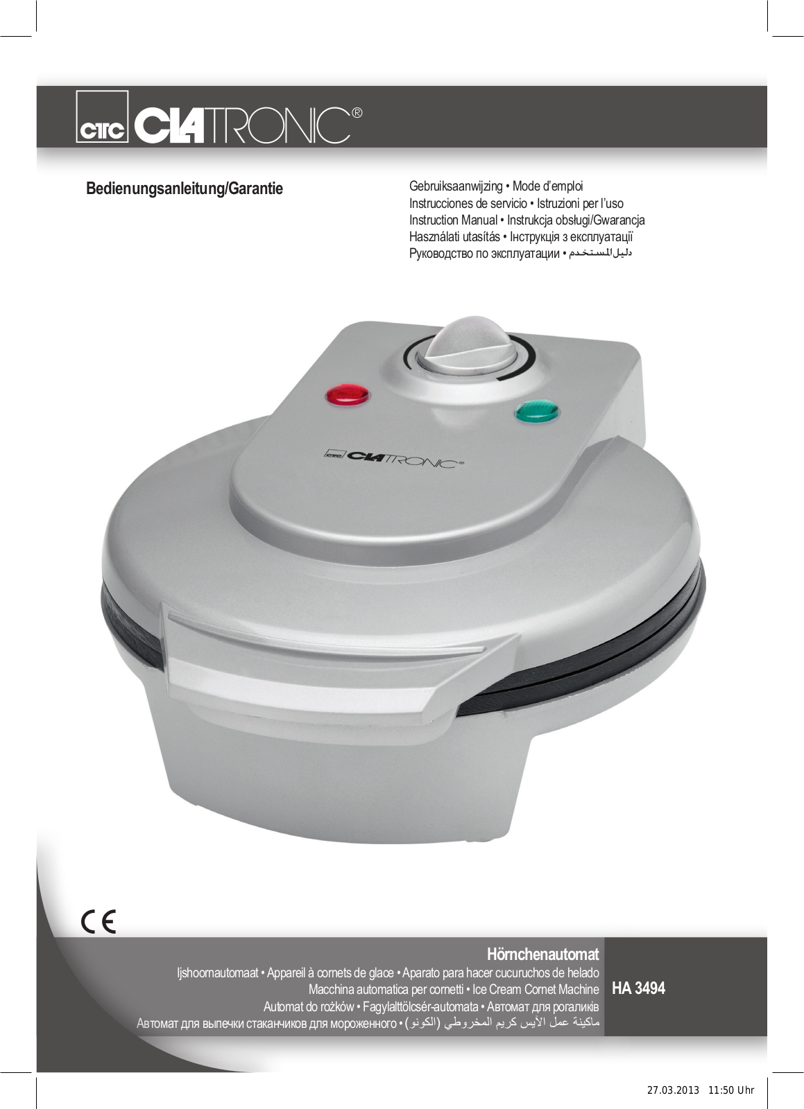 Clatronic HA3494 User manual