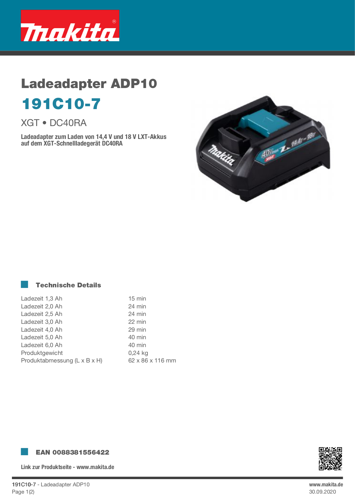 Makita ADP10 Service Manual