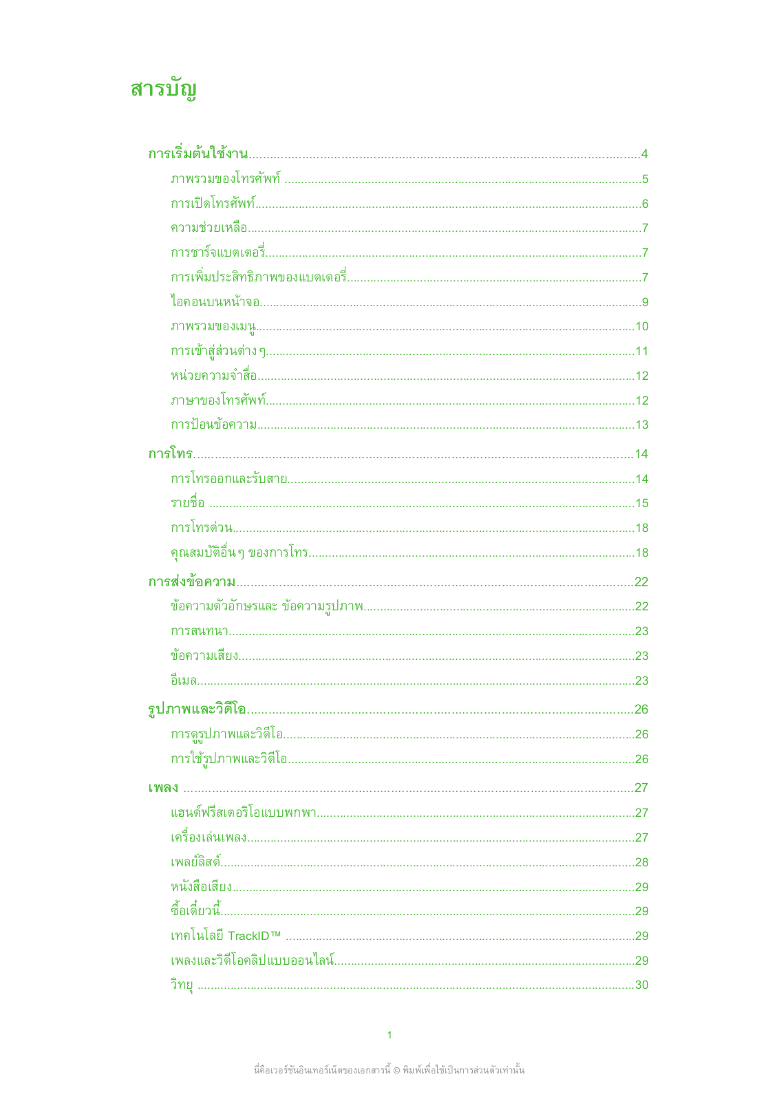 SONY X5 User Manual