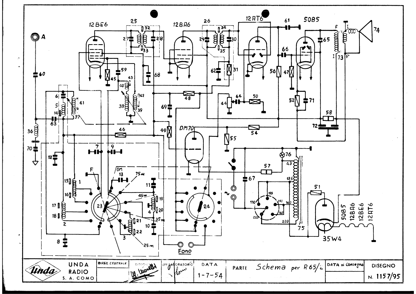 Unda Radio 65 2 schematic