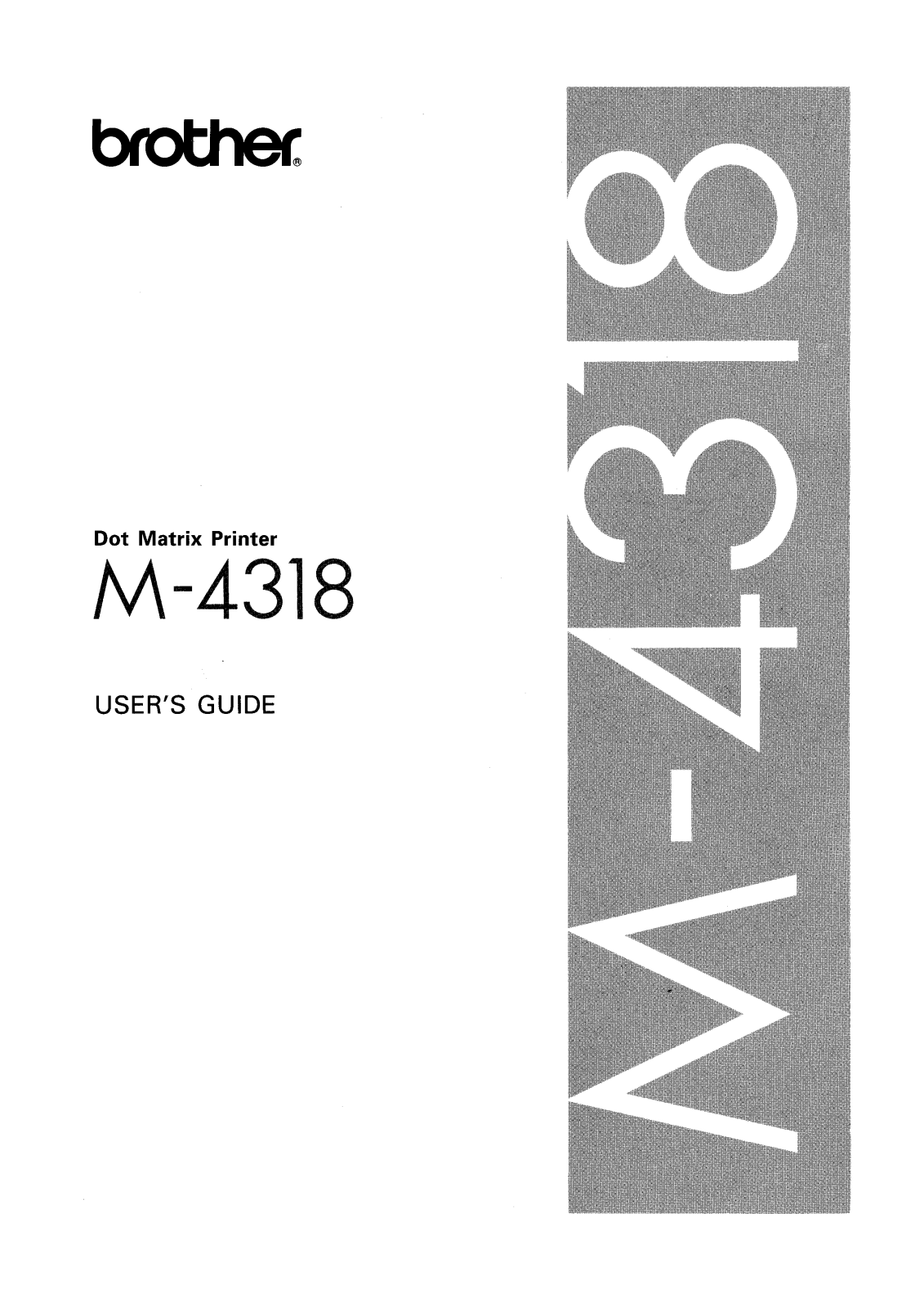 Brother M-4318 User Manual