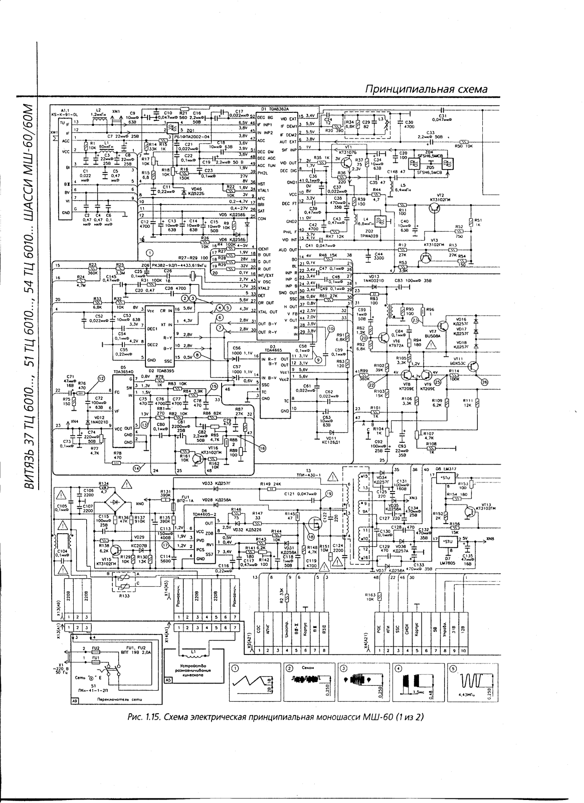 ВИТЯЗЬ 37ТЦ6010, 51ТЦ6010, 54ТЦ6010 Schematic