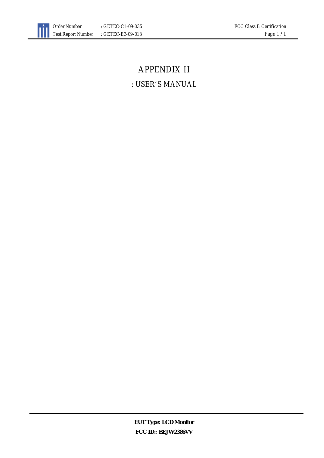 LG W2386VV Users manual