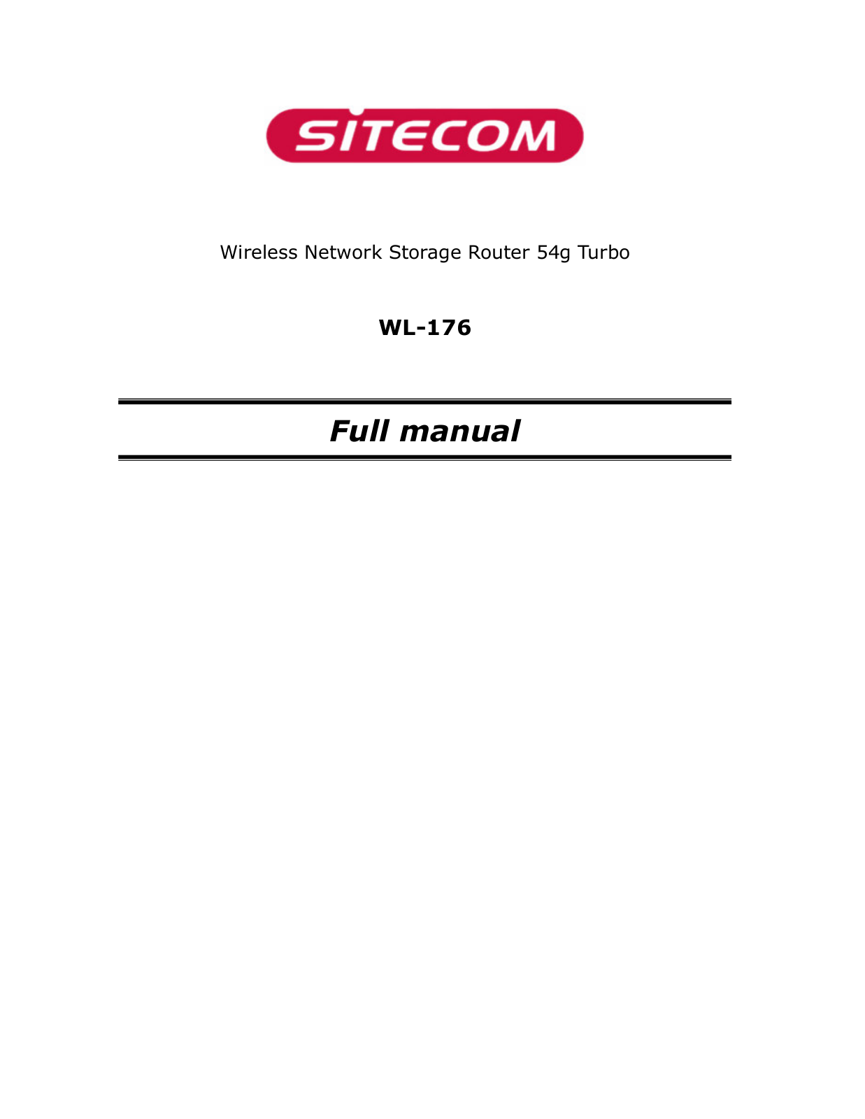 Sitecom WL-176 User Manual