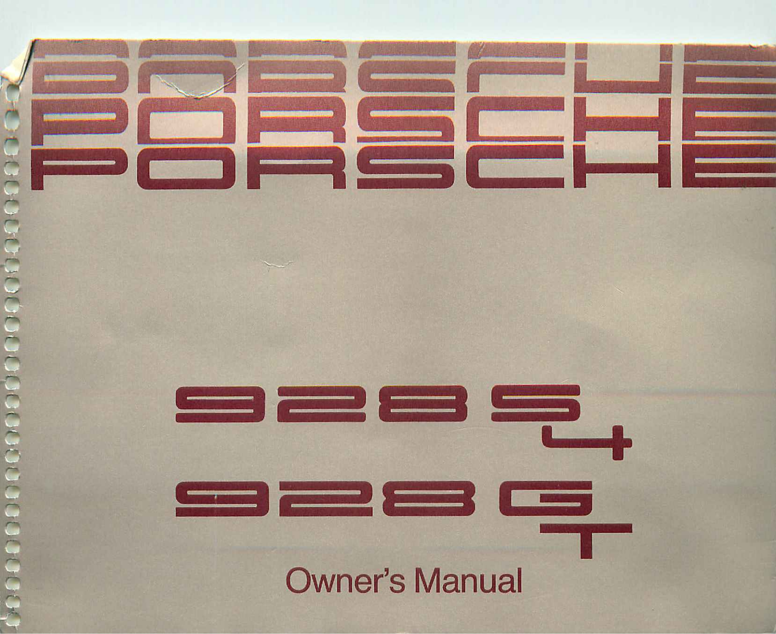 Porsche 928 1990 User Manual