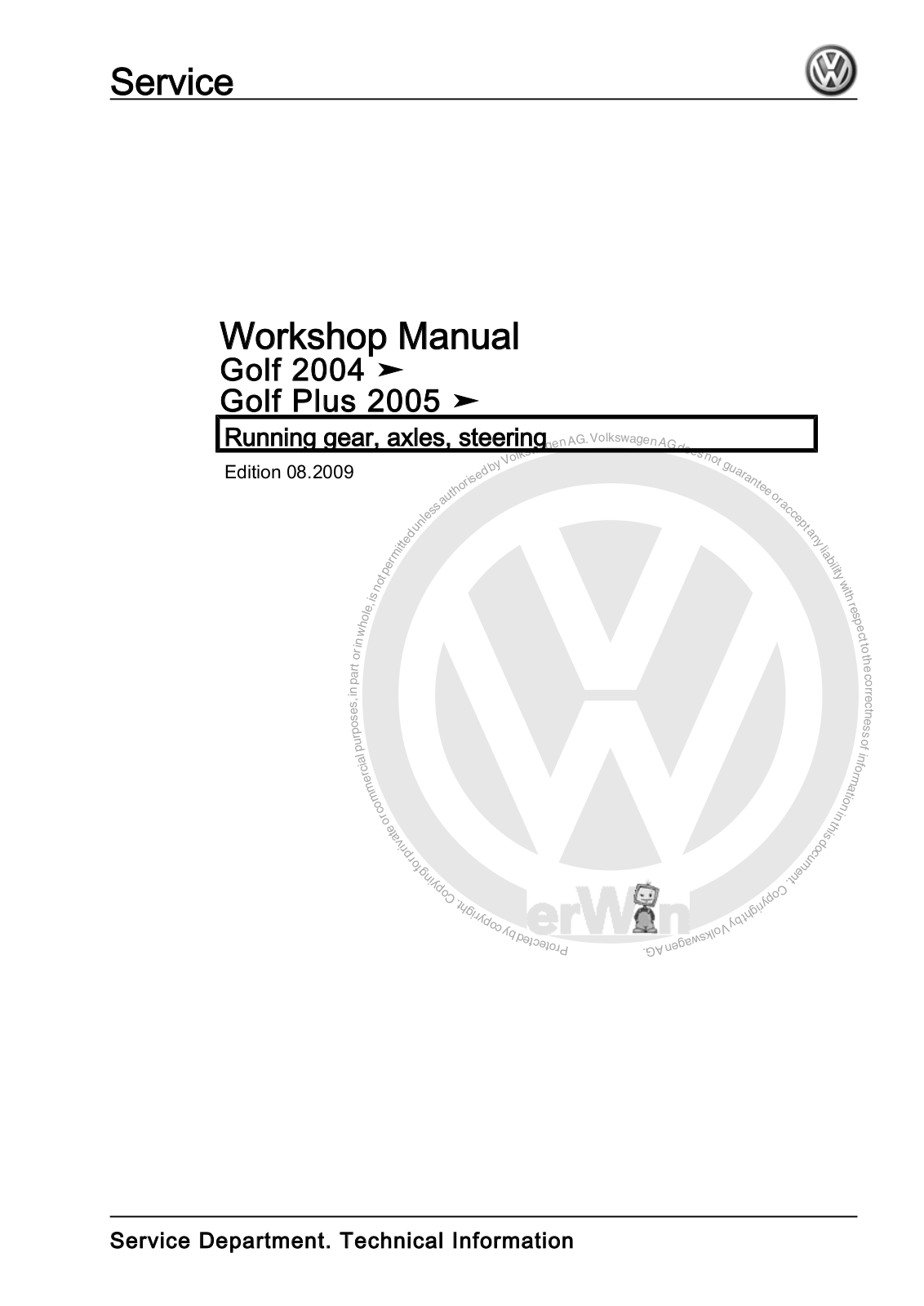 Volkswagen Golf Plus 2005 User Manual