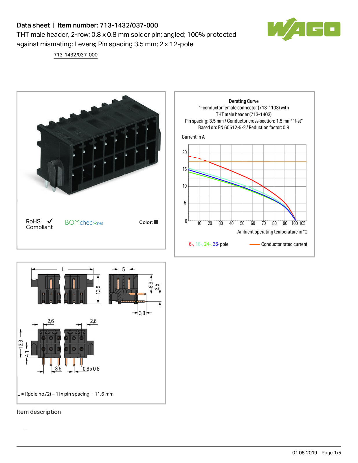 Wago 713-1432/037-000 Data Sheet