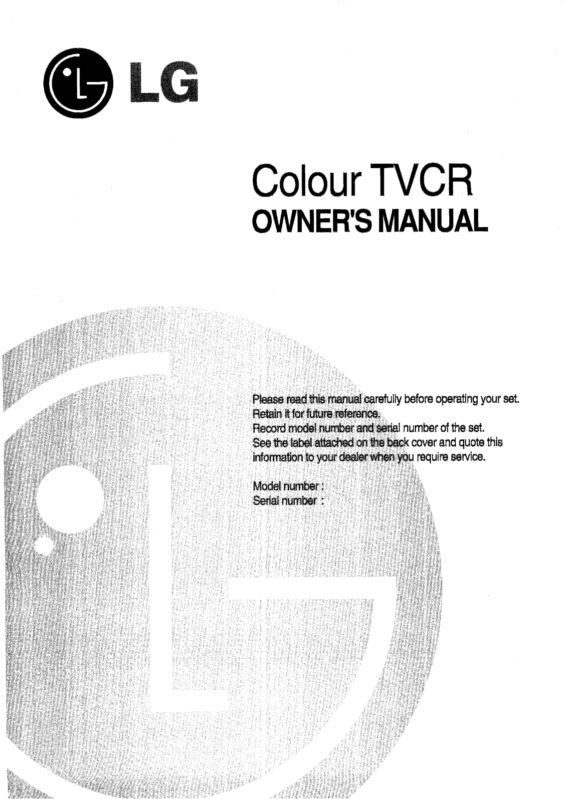 LG KF-14U30 User Manual