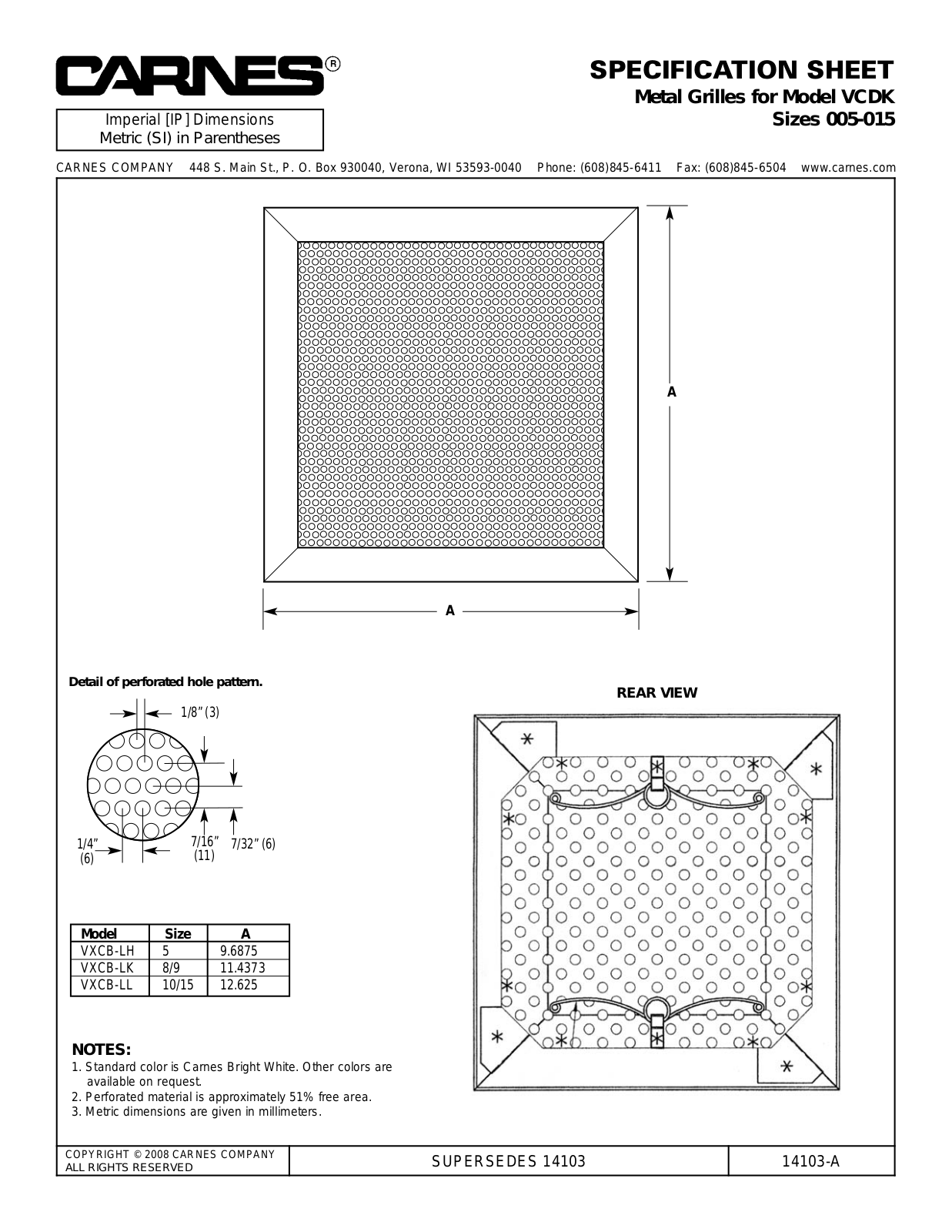 Carnes VCDK User Manual