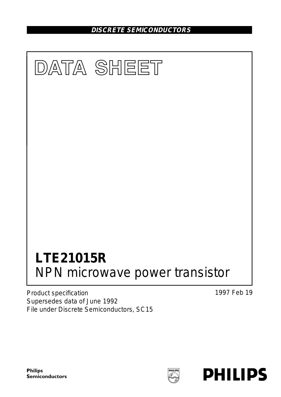 Philips lte21015r DATASHEETS