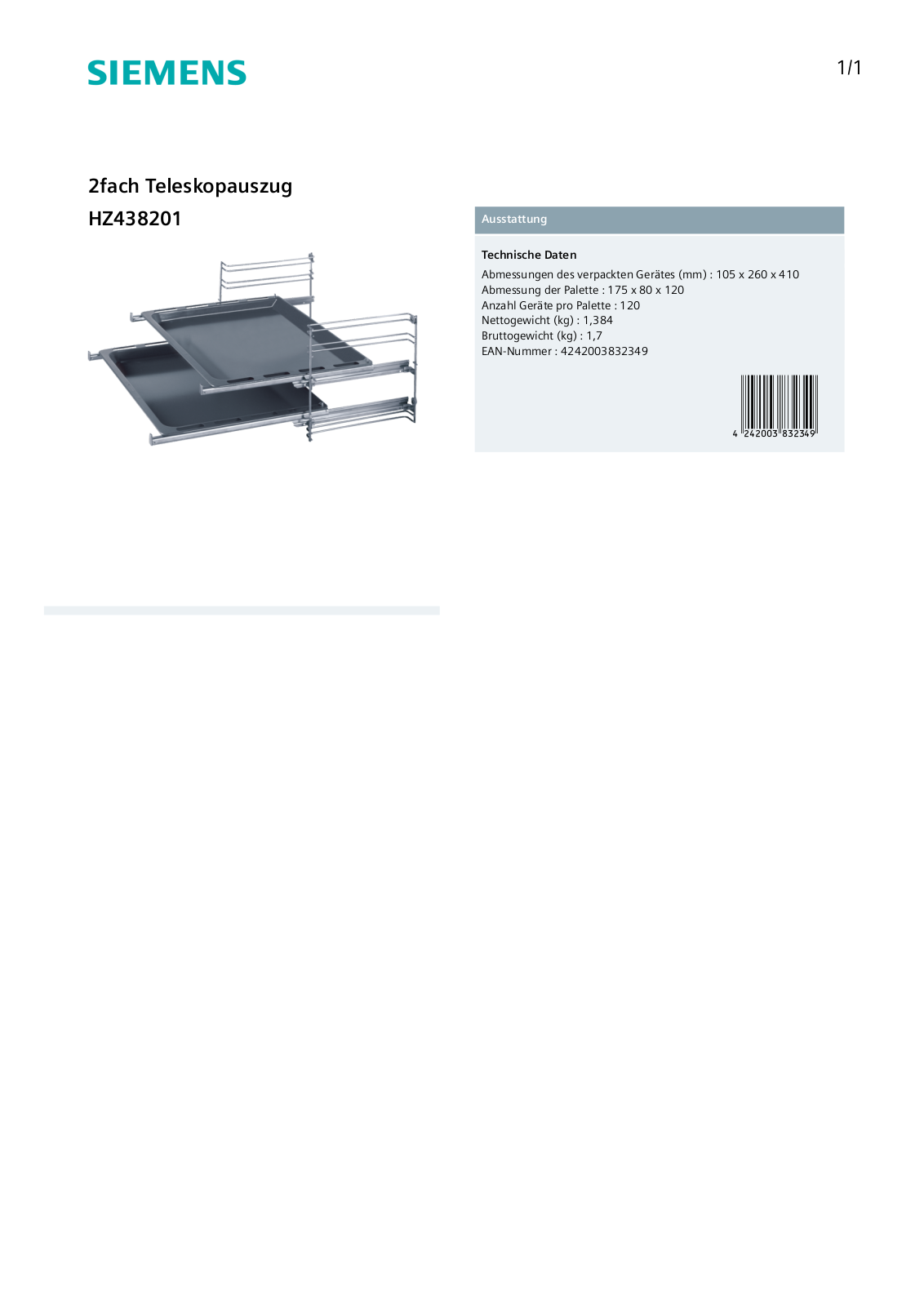 Siemens HZ438201 User Manual