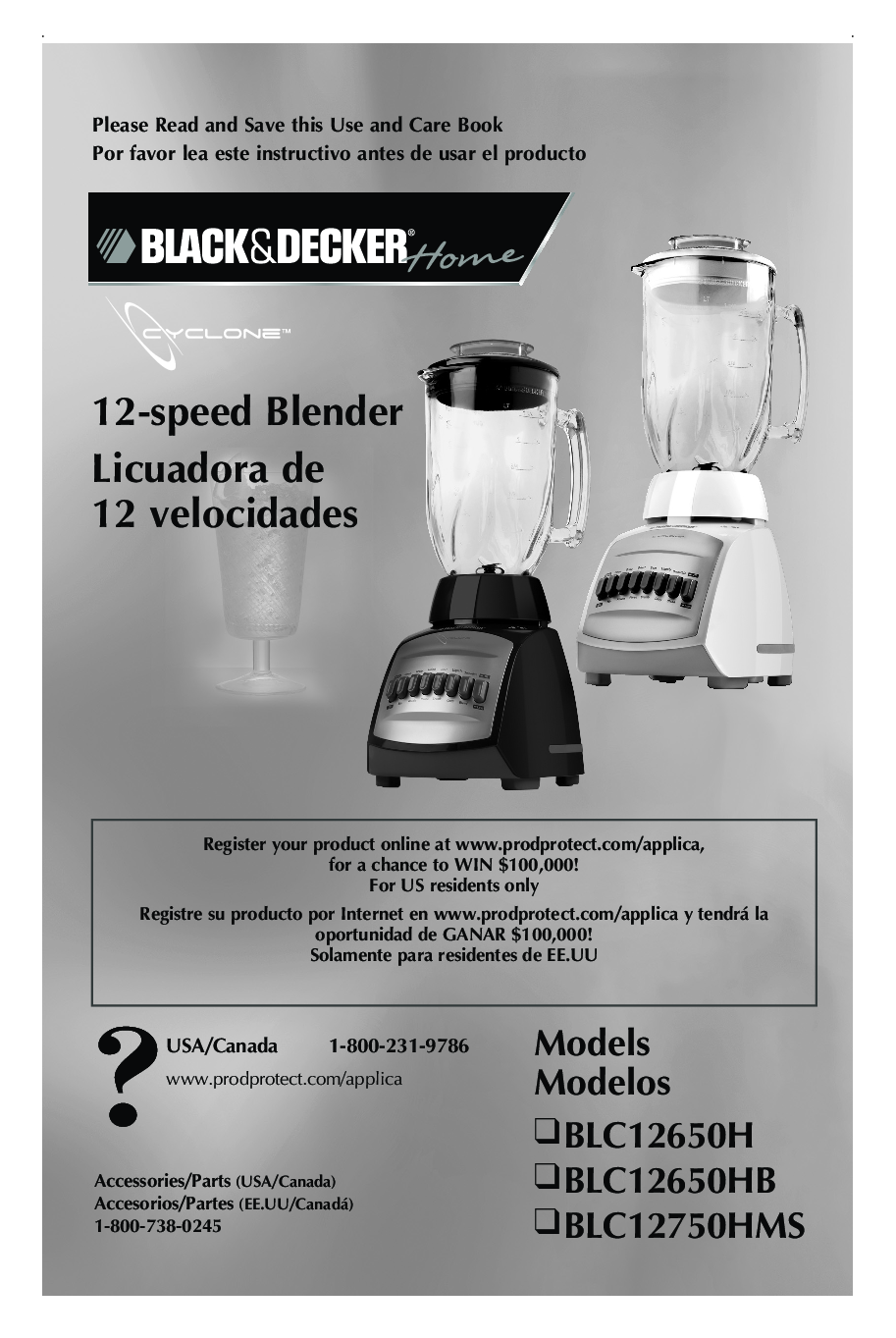 Black & Decker BLC12750HMS, BLC12650HB, BLC12650H User Manual