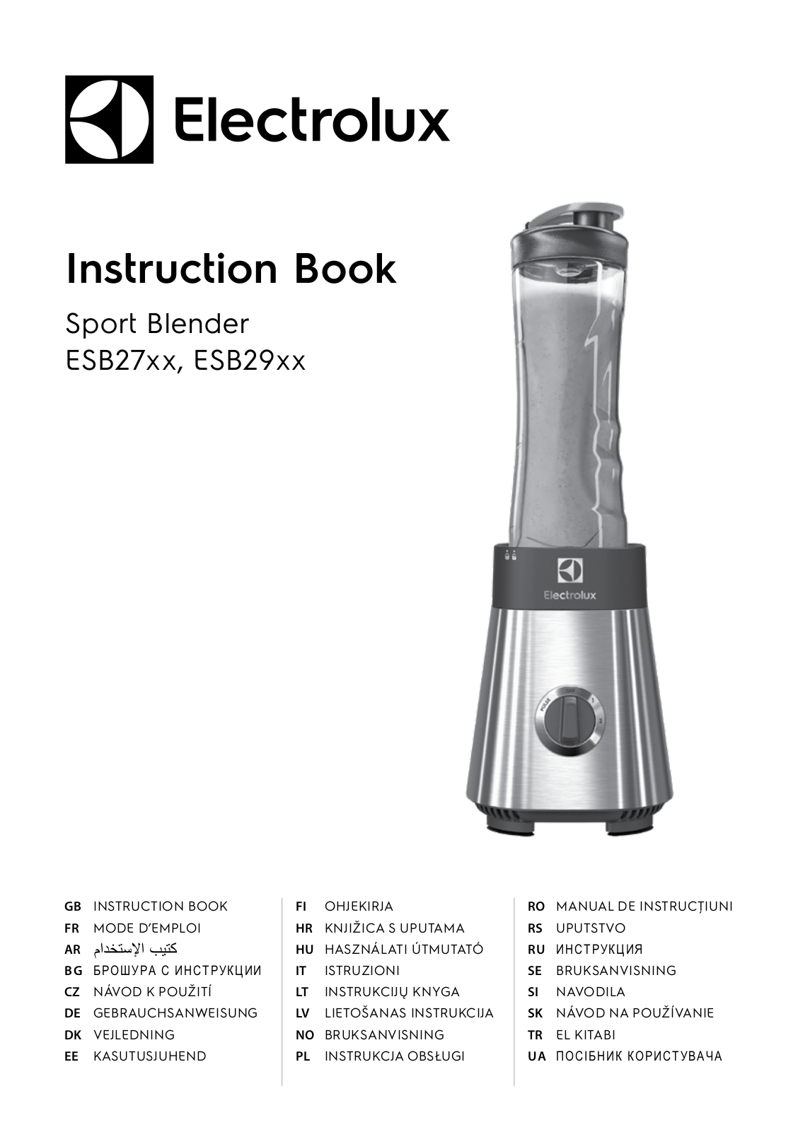 Electrolux ESB2700 User Manual