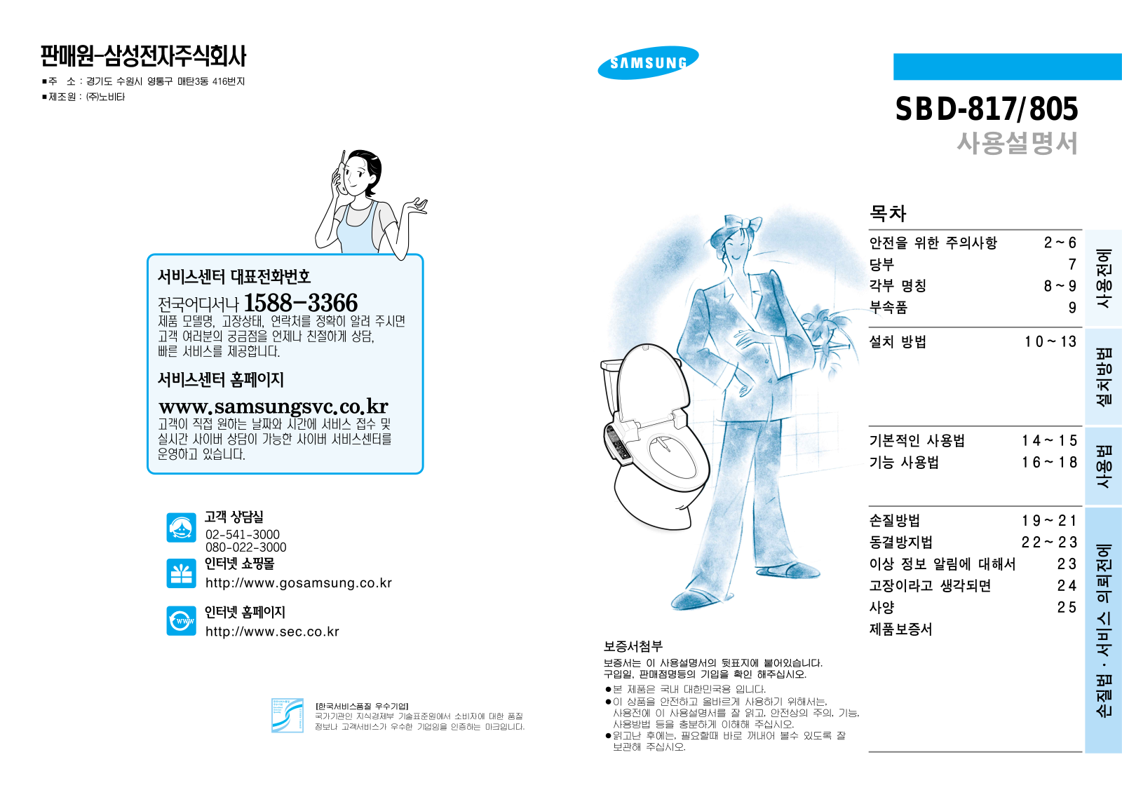 Samsung SBD-805 User Manual