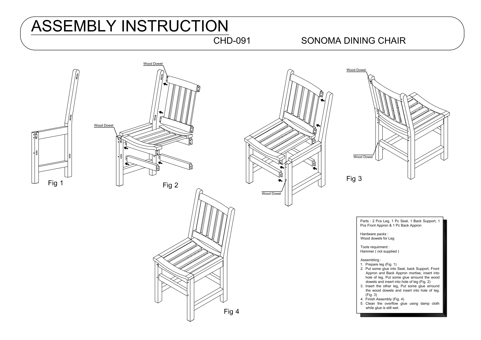 Anderson CHD091 Assembly Guide