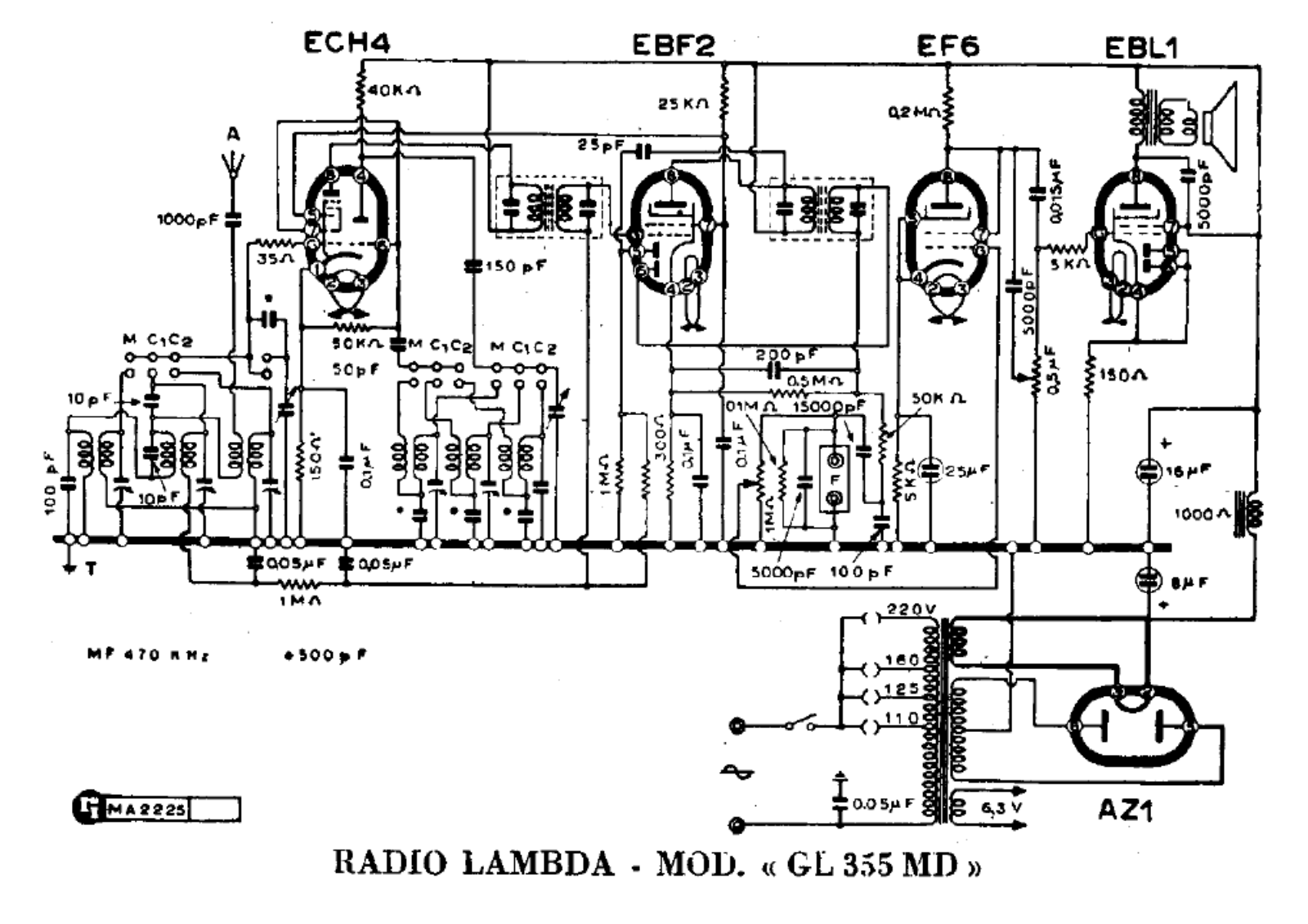 Lambda gl355md schematic