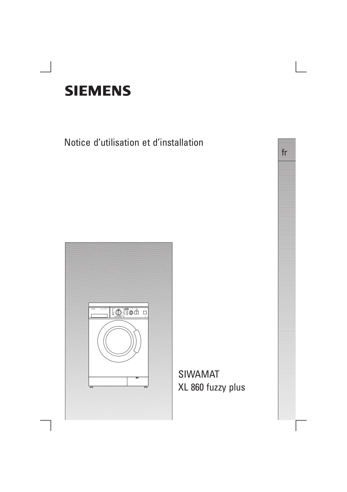 SIEMENS WXL860 User Manual