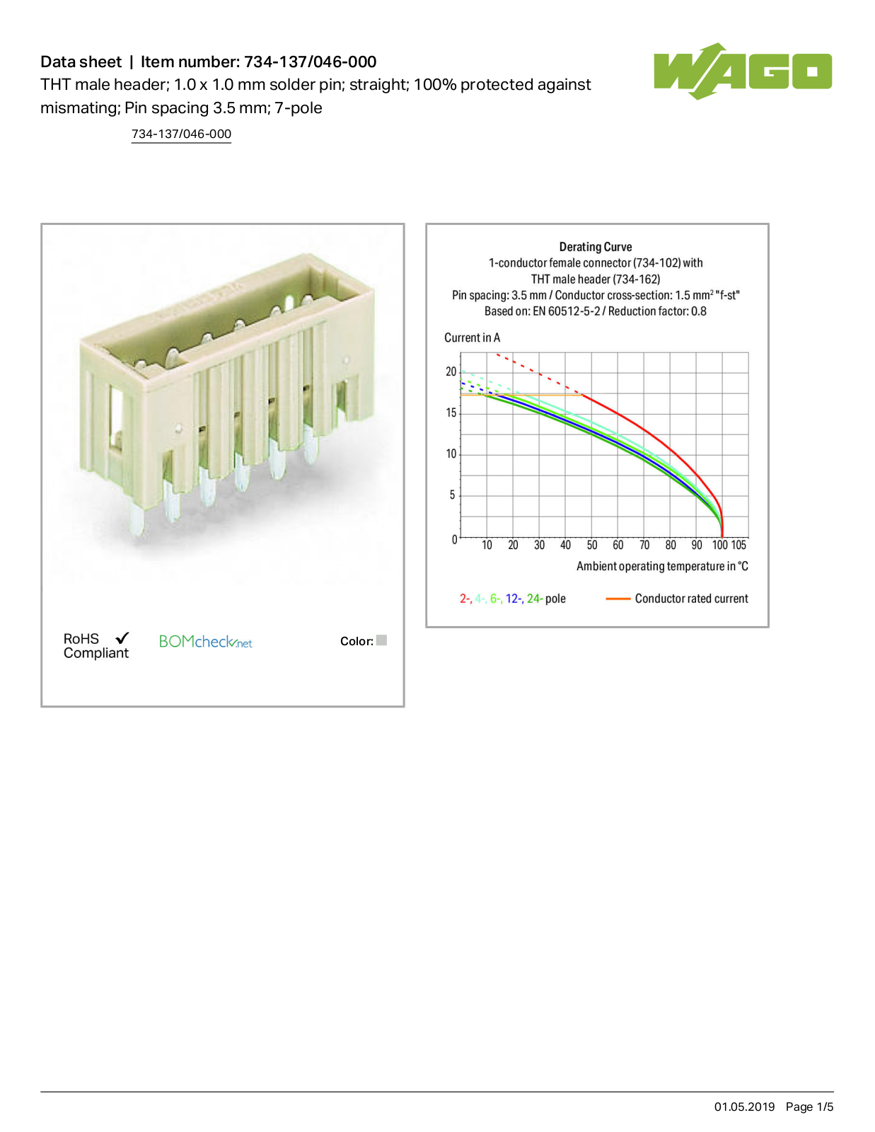 Wago 734-137/046-000 Data Sheet