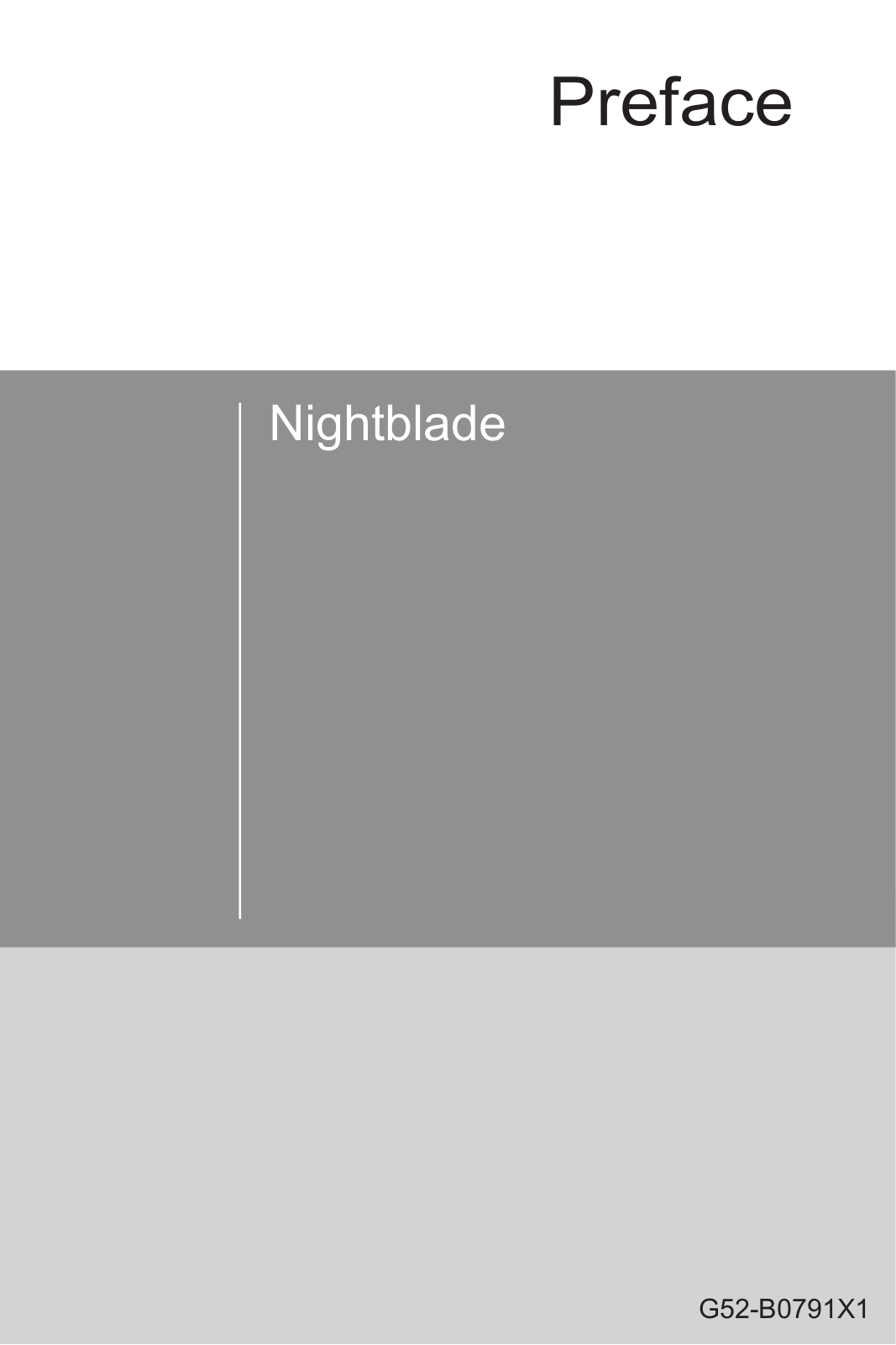 MSI NIGHTBLADE User Manual