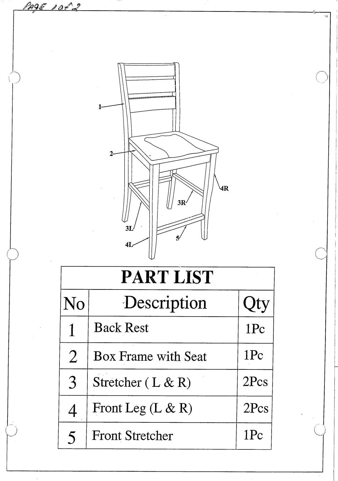 Sunset Trading CRA7007242 Assembly Guide