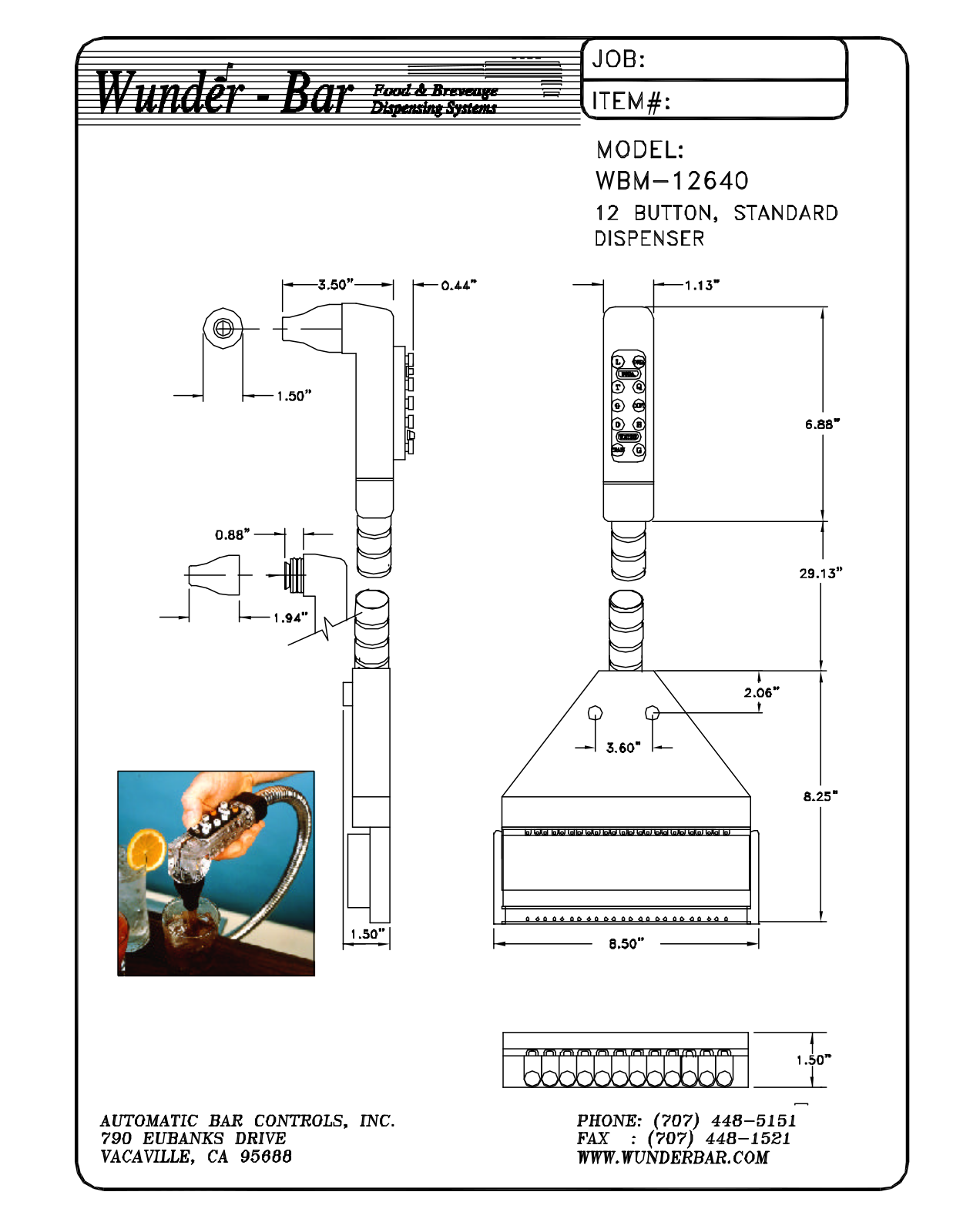 Wunder Bar WBM-12640 User Manual