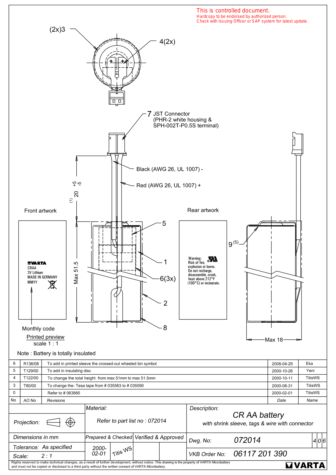 Datasheet 6117201390 Specification - ManualMachine.com