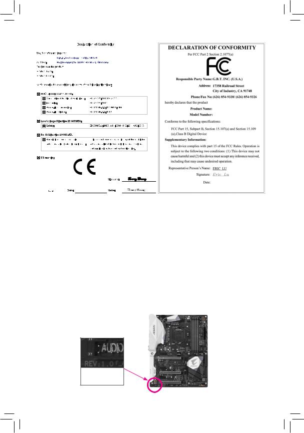 Gigabyte GA-B250-HD3P Service Manual