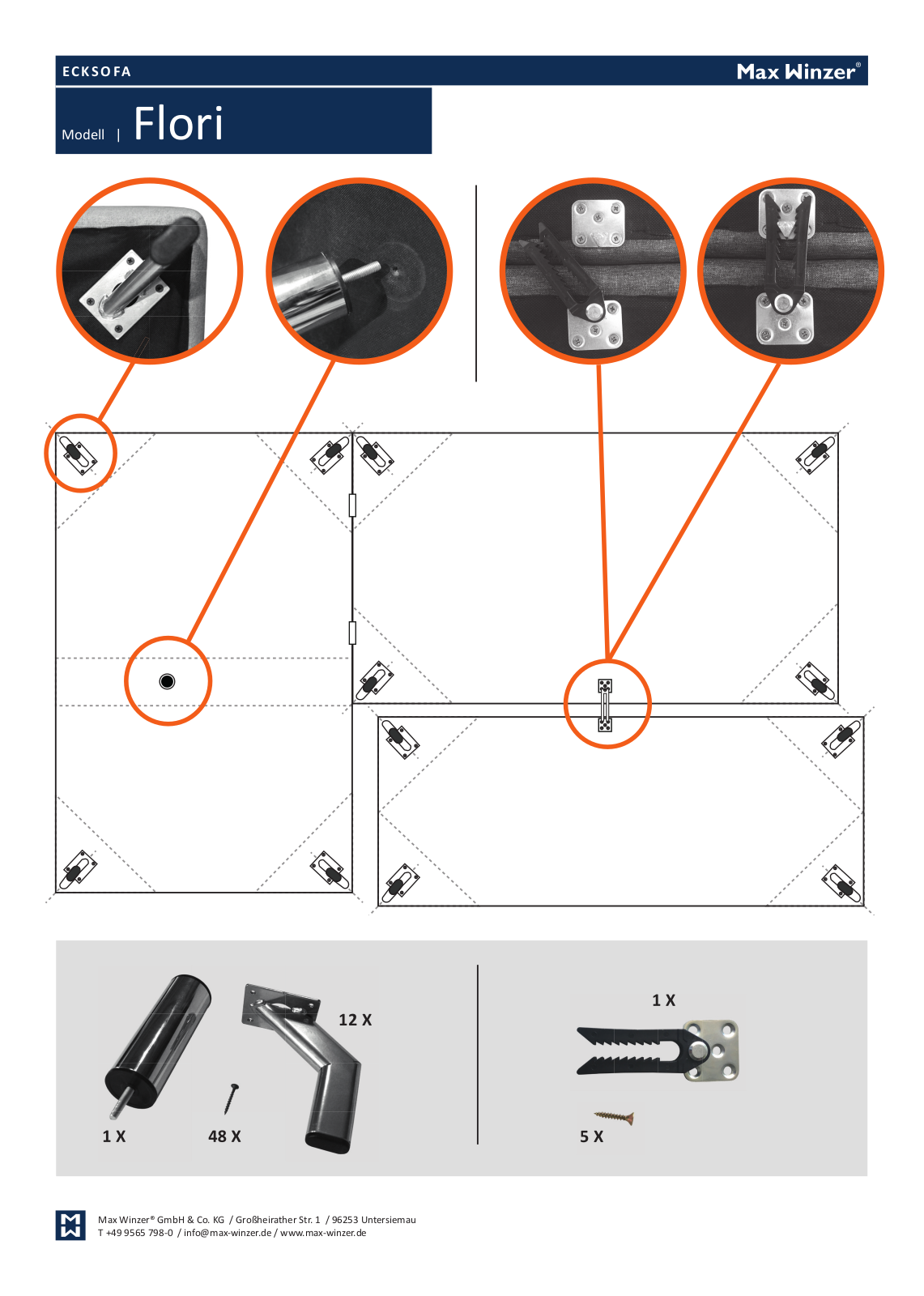 Max Winzer Flori Assembly instructions