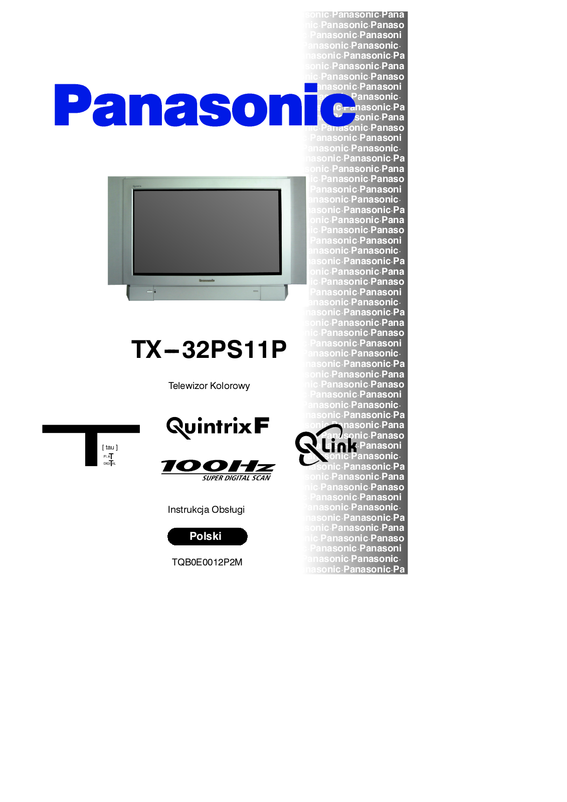 PANASONIC TX-32PS11P User Manual