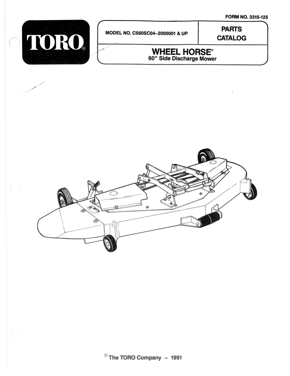 Toro C5-60SC04 Parts Catalogue