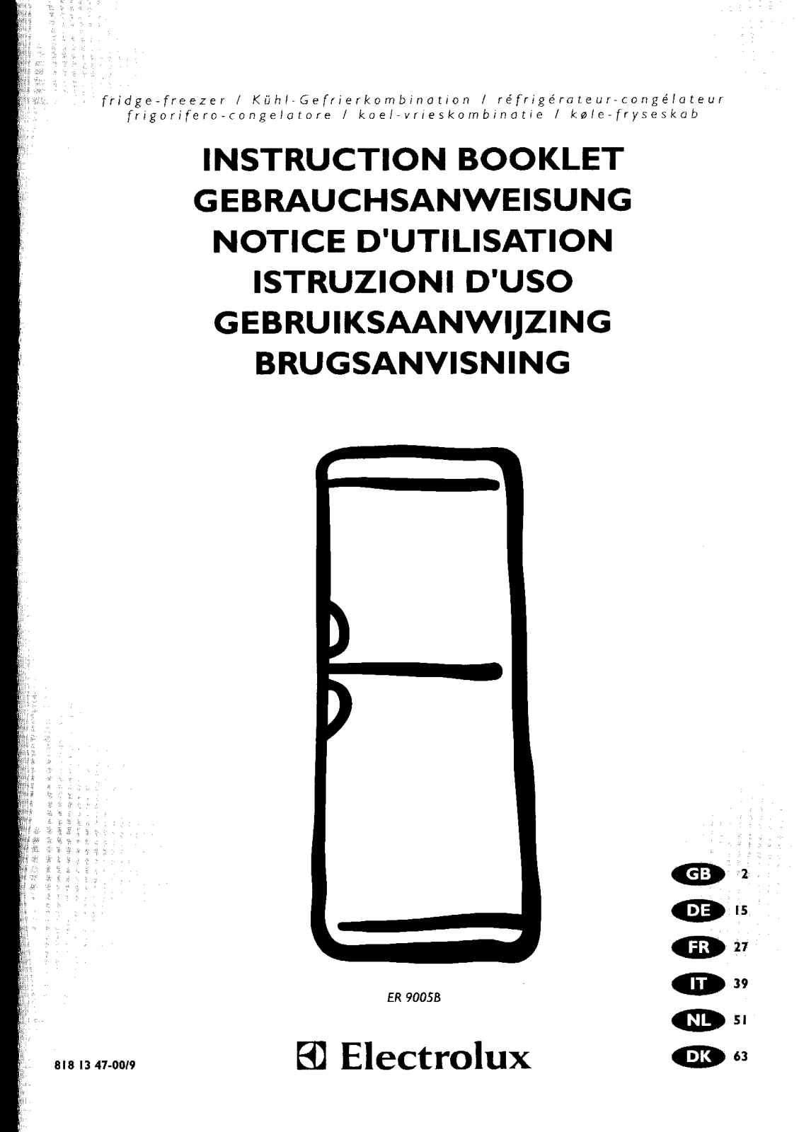 Electrolux ER9005B User Manual