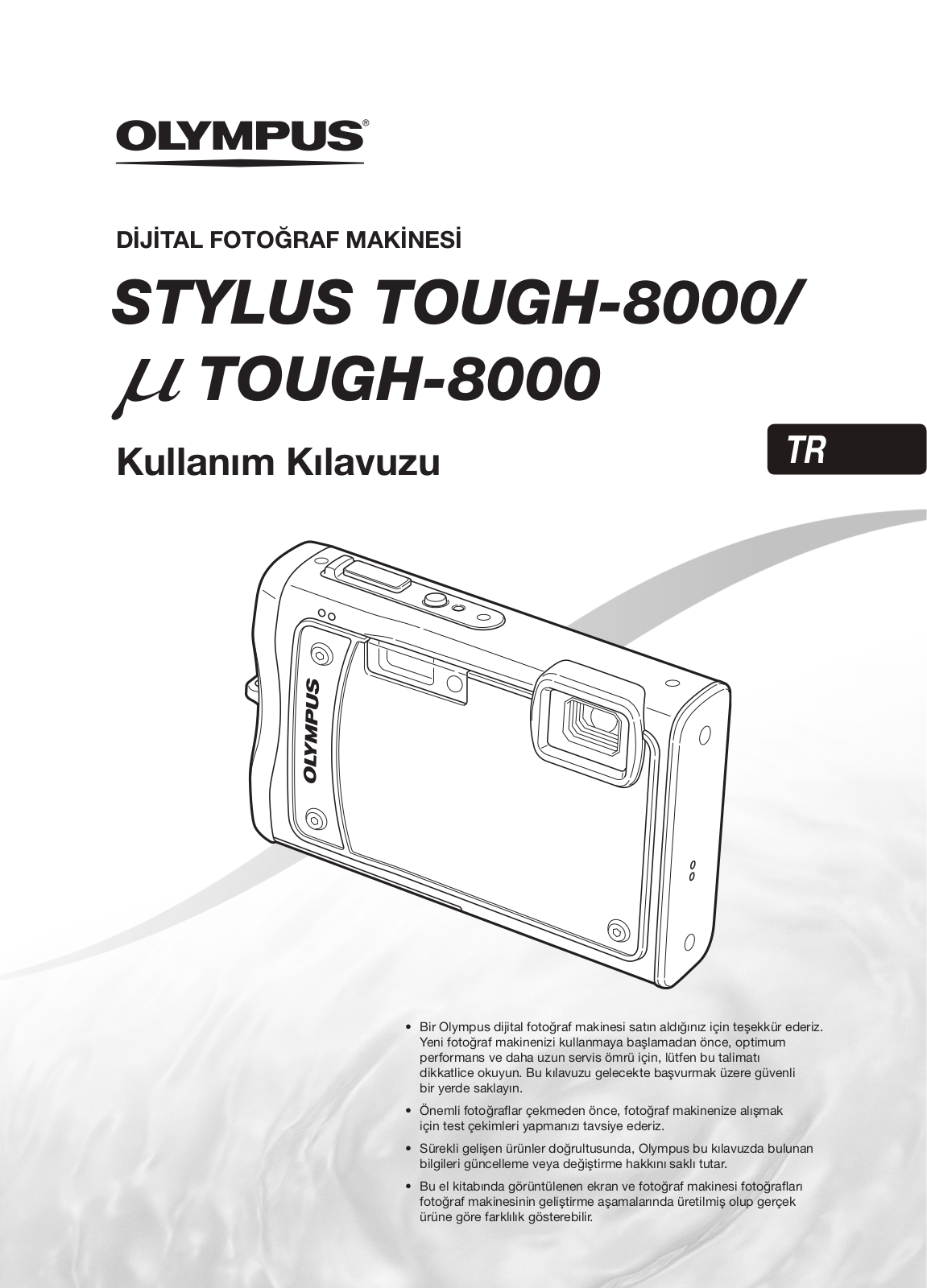 Olympus M TOUGH 8000, Μ TOUGH-8000, STYLUS TOUGH 8000 User Manual