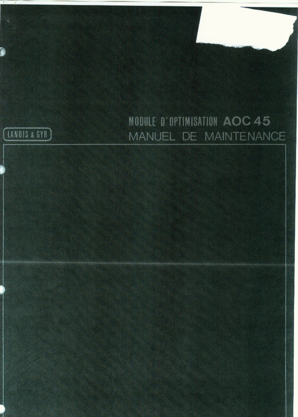 SIEMENS AOC 45 User Manual