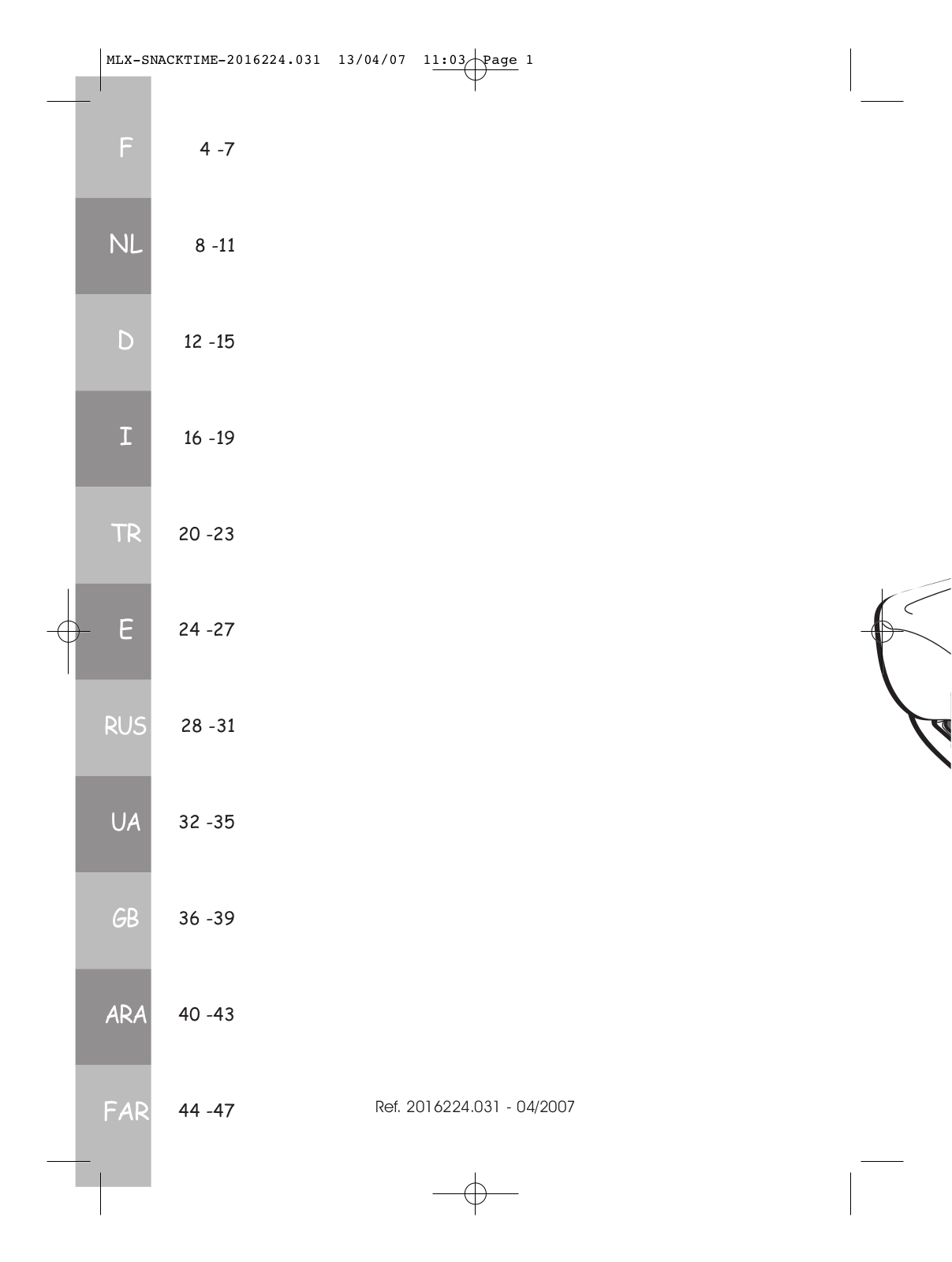 Moulinex AW 2802 User Manual