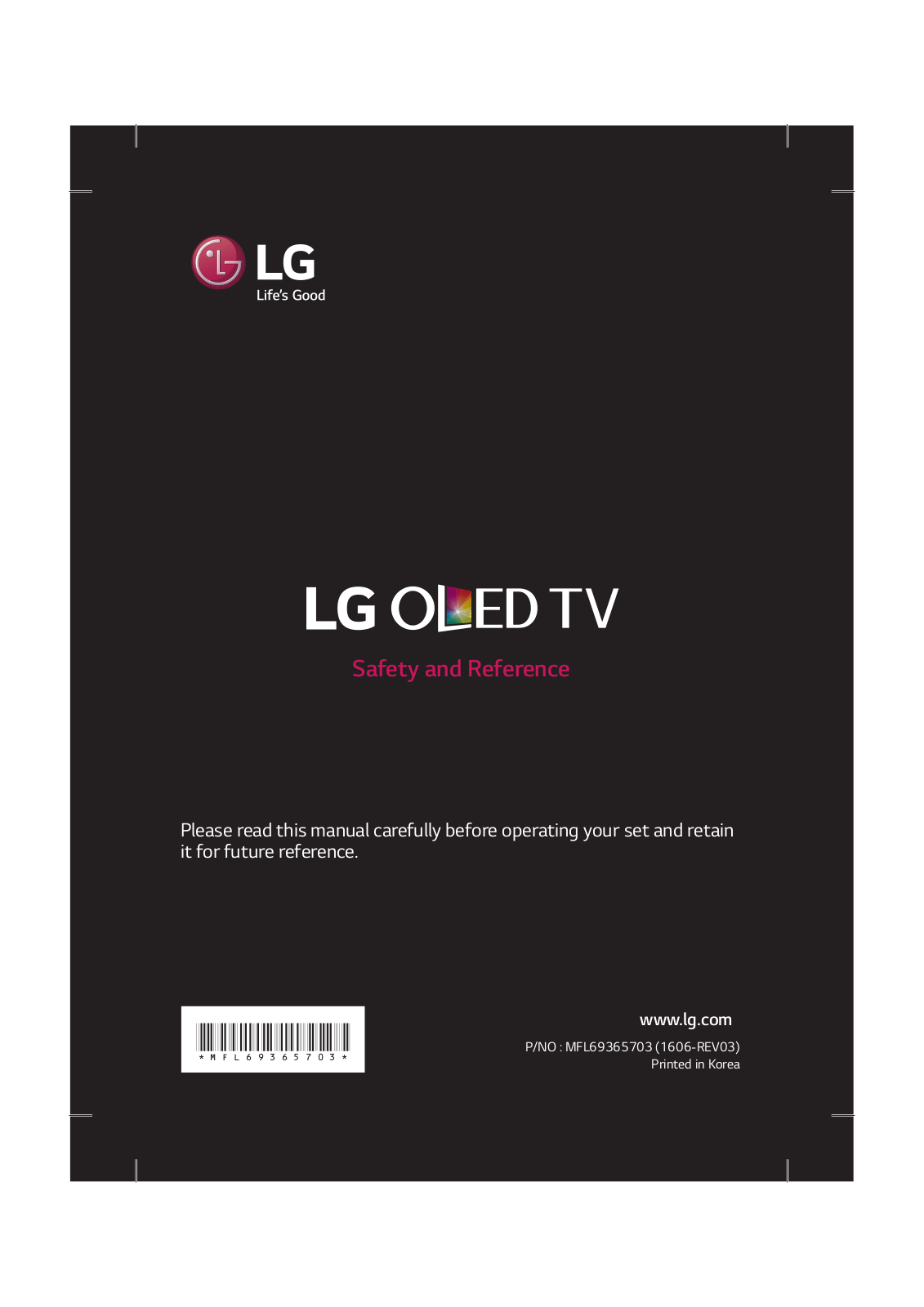 LG 55C6V, 55E6V User Manual