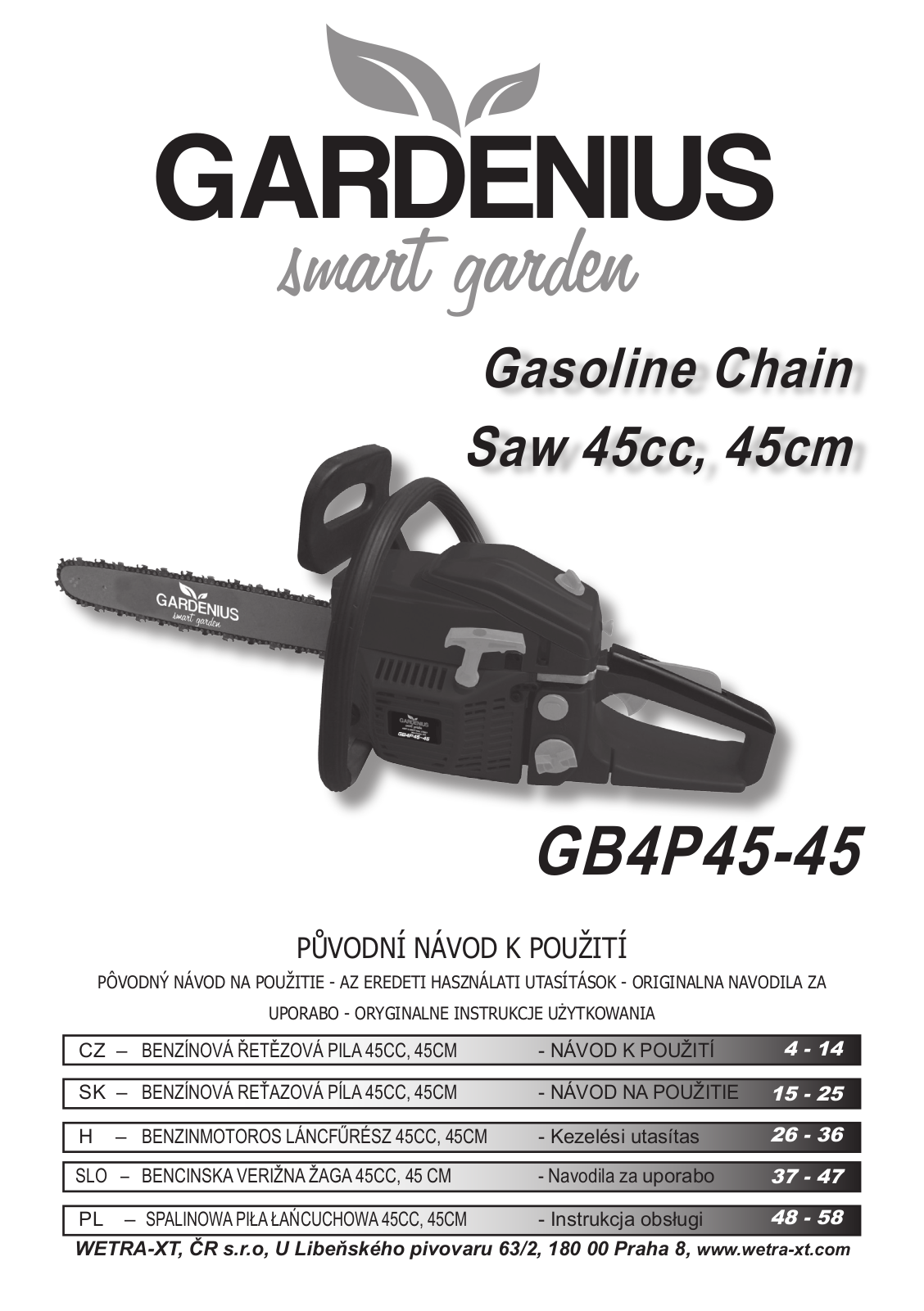 Gardenius GB4P45-45 User Manual