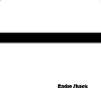 Radio Shack CHRONOMATIC-312 User Manual