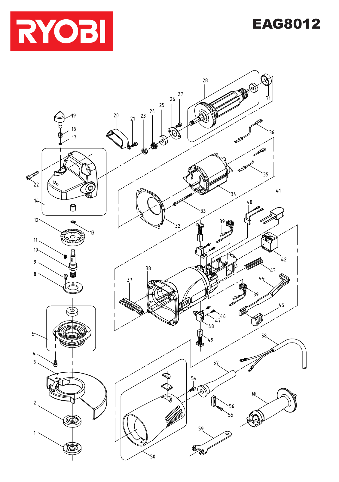 Ryobi EAG8012 User Manual