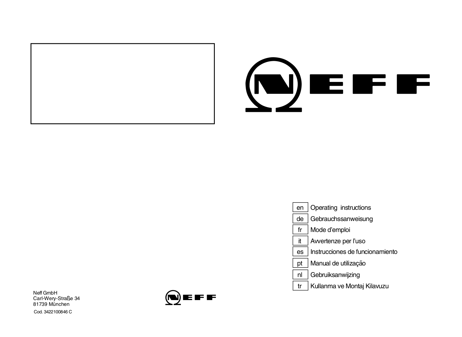 NEFF T2526 User Manual