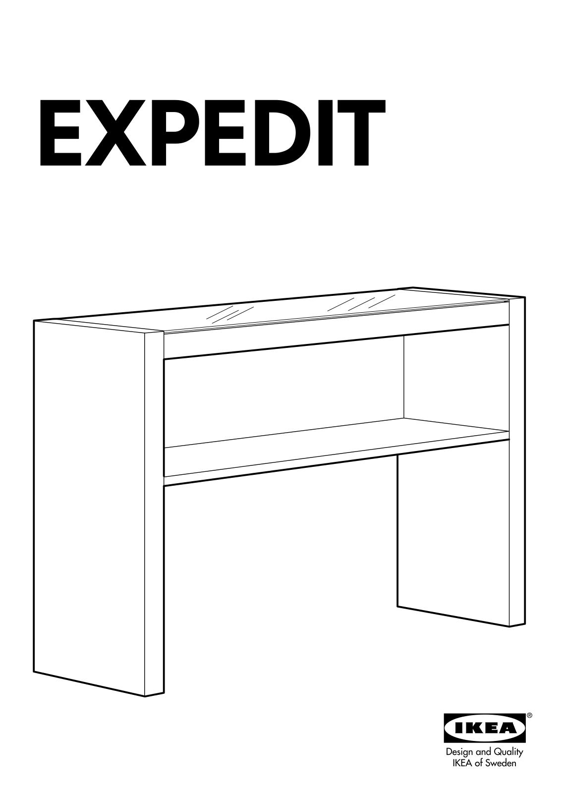 IKEA EXPEDIT CONSOLE TABLE User Manual