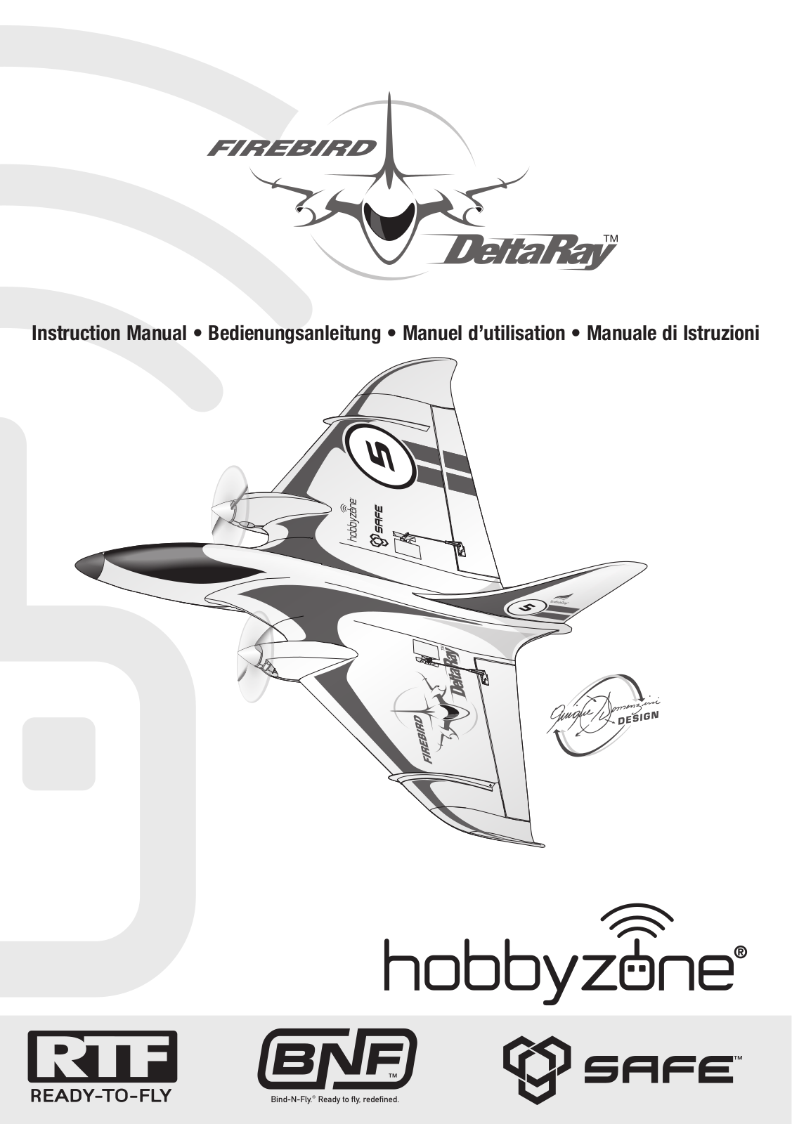 HobbyZone HBZ7900, HBZ7980, Firebird Delta Ray User guide