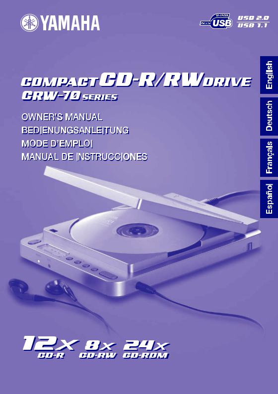 Yamaha CRW70 series Owner Manual