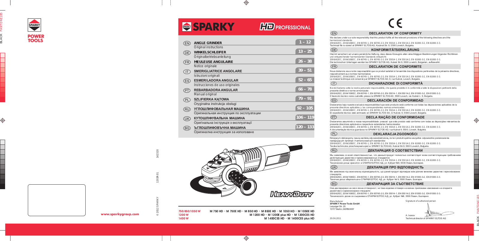 Sparky M 850 HD User Manual