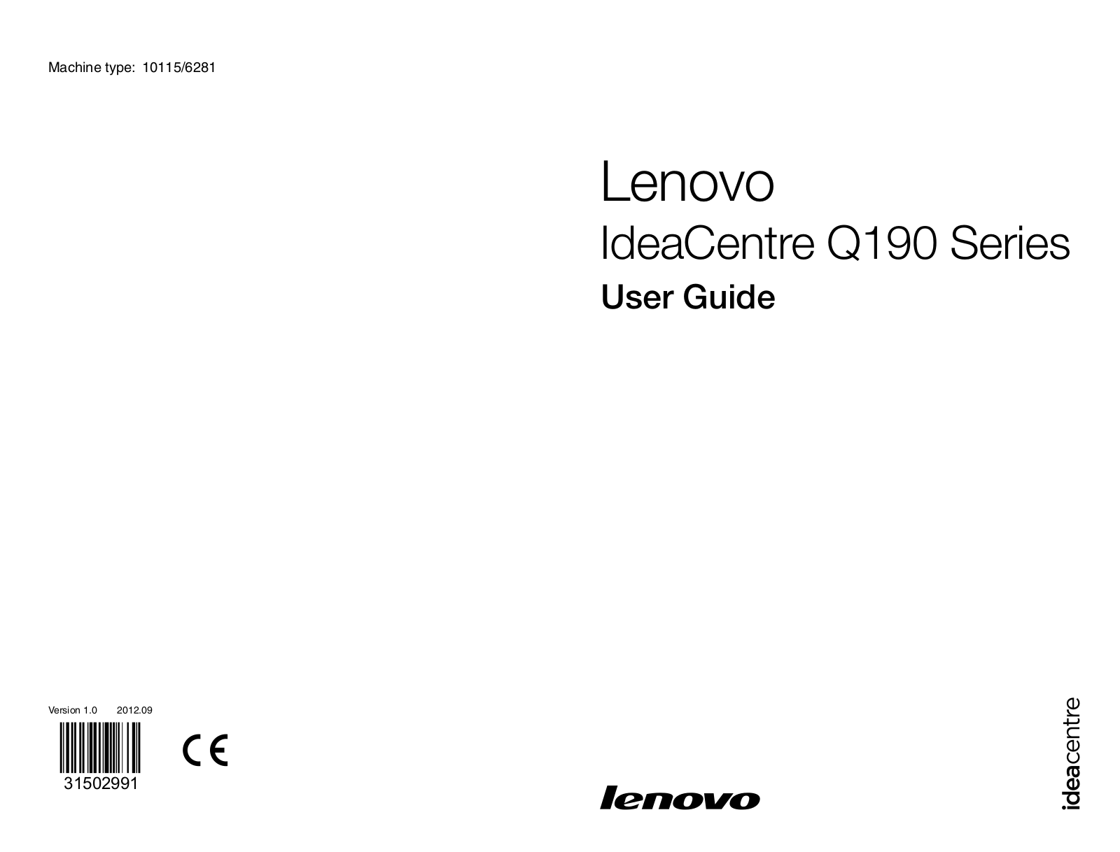 Lenovo Q190 User Manual