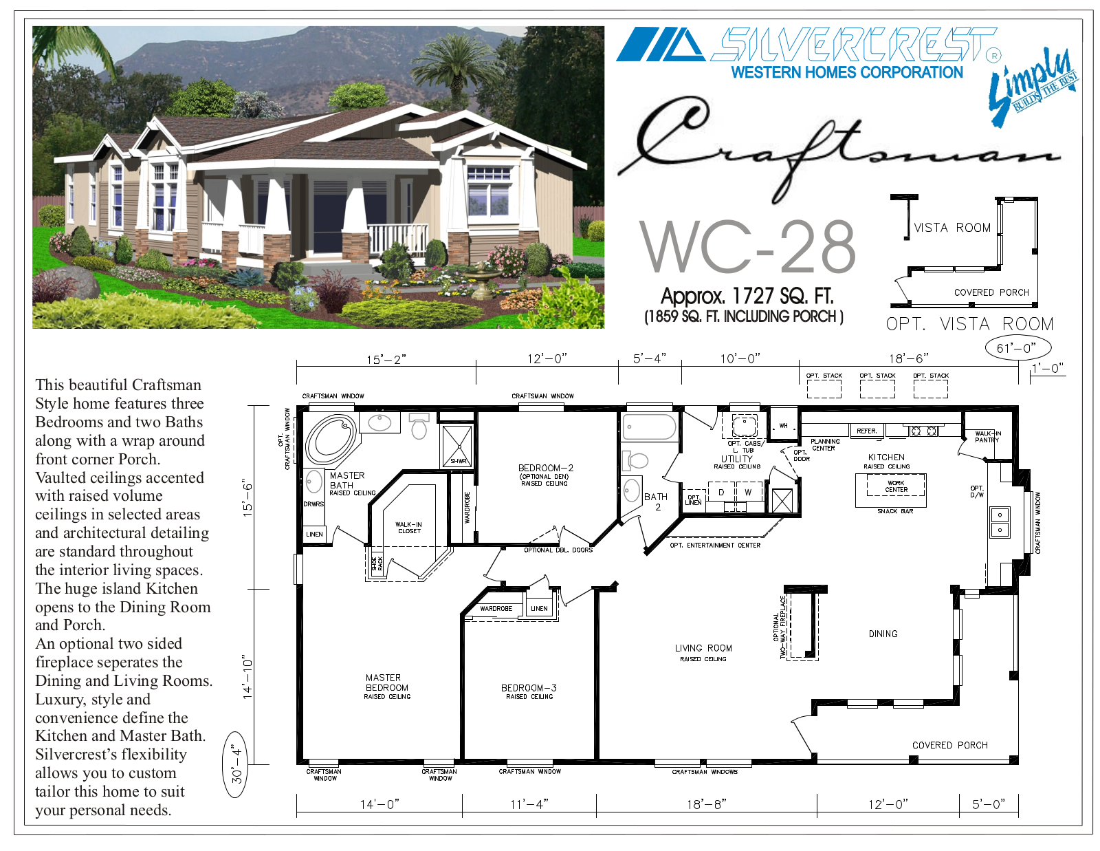 Silvercrest WC28 Floor Plan