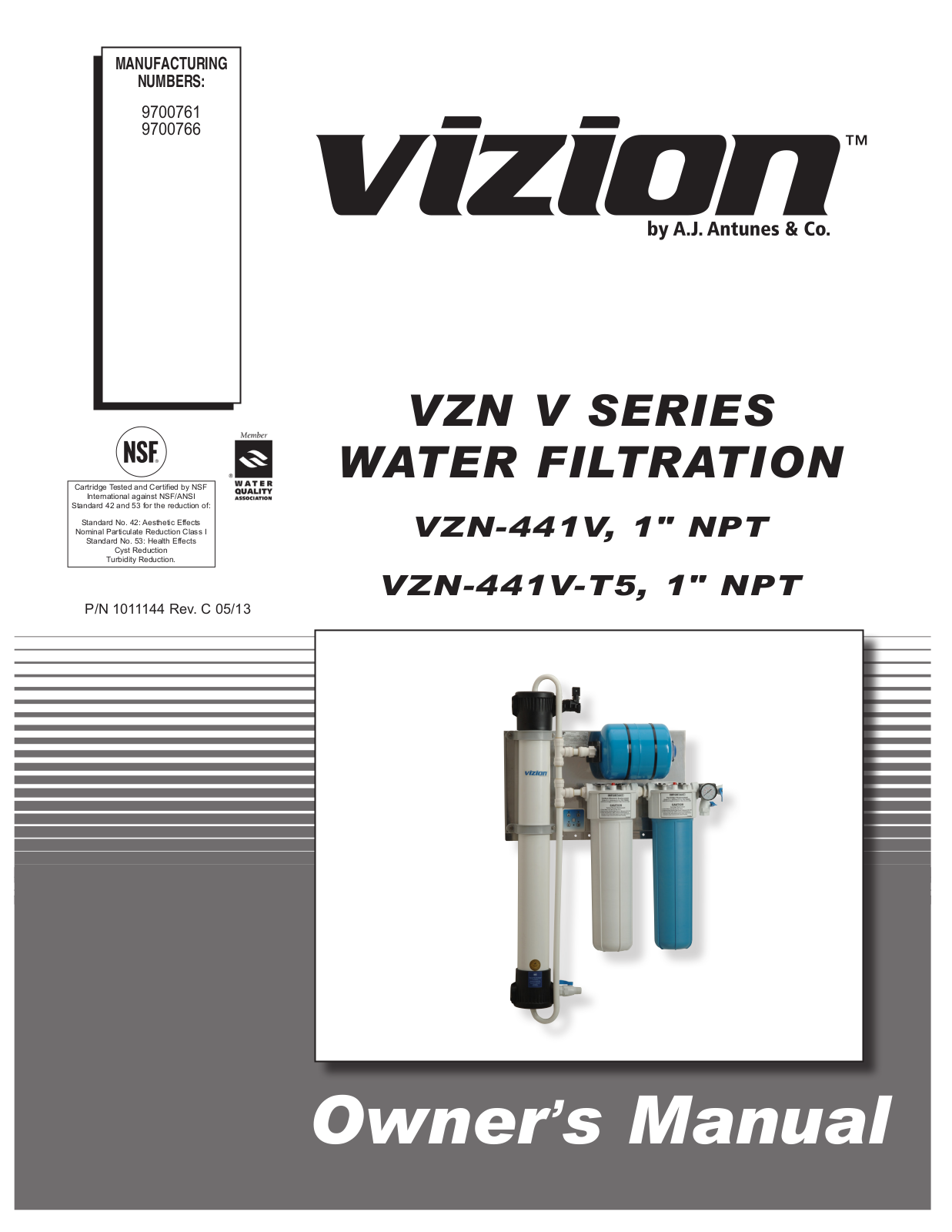 A.J. Antunes & Co VZN-441V-T5 9700766 User Manual