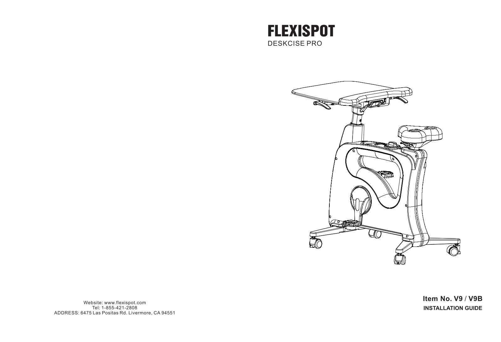 FlexiSpot V9B, V9 User Manual